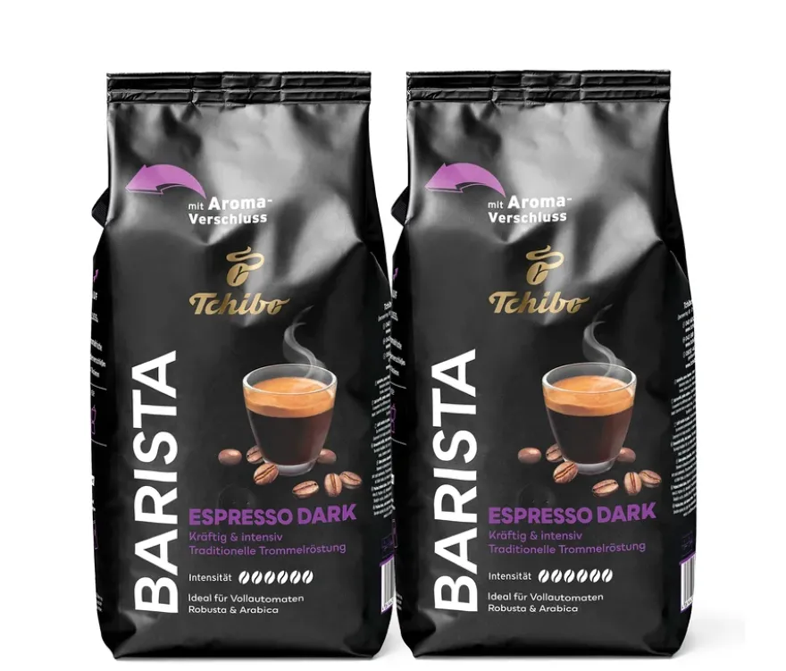 BARISTA Espresso Dark - 2 x 1 kg Ganze Bohne