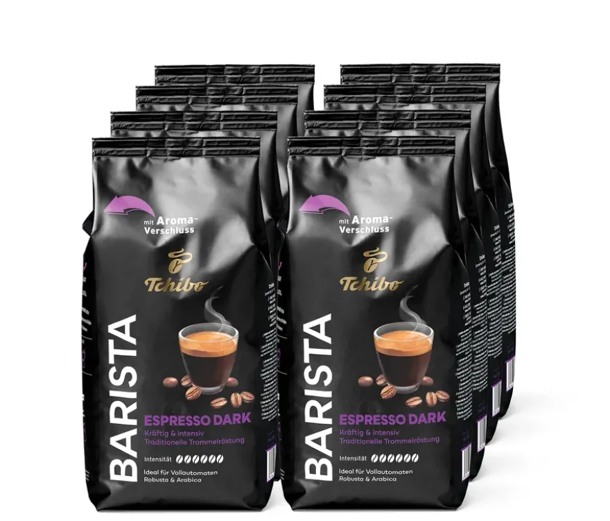 BARISTA Espresso Dark - 8 x 1 kg Ganze Bohne