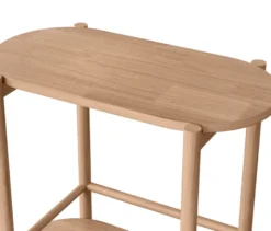 Barwagen aus Massivholz mit 2 Ebenen