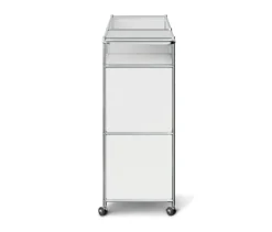 Barwagen Metall »CN3« mit Klappenfach, weiß