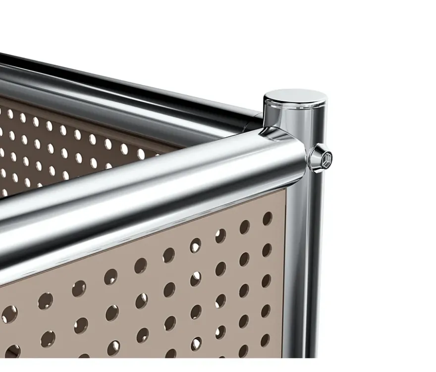 Barwagen Metall »CN3« mit Klappenfach, taupe