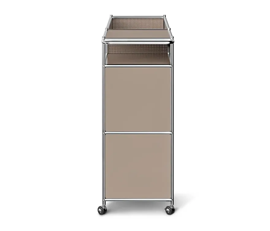 Barwagen Metall »CN3« mit Klappenfach, taupe