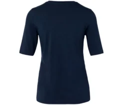 Basic Halbarmshirt, dunkelblau