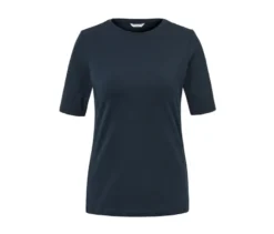 Basic Halbarmshirt, dunkelblau