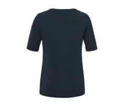 Basic Halbarmshirt, dunkelblau