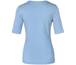 Basic Halbarmshirt, hellblau