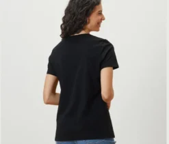 Basic T-Shirt, schwarz