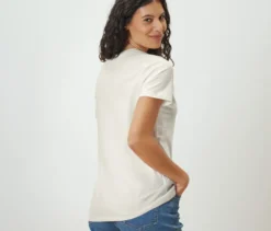 Basic T-Shirt, weiß