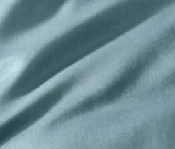 Baumwollsatin-Bettwäsche, blau, Normalgröße