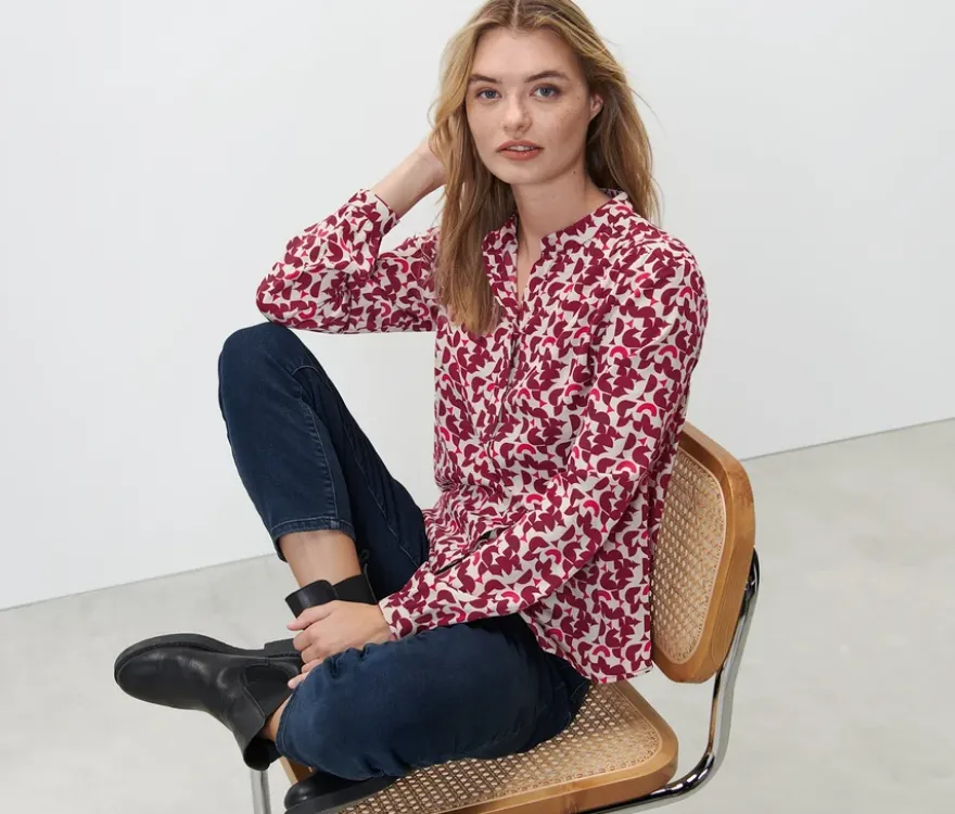 Bedruckte Bluse