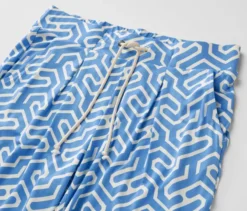 Bedruckte Jerseyhose, blau