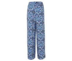 Bedruckte Palazzohose, blau