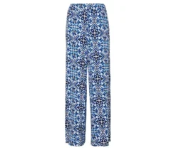 Bedruckte Palazzohose, blau