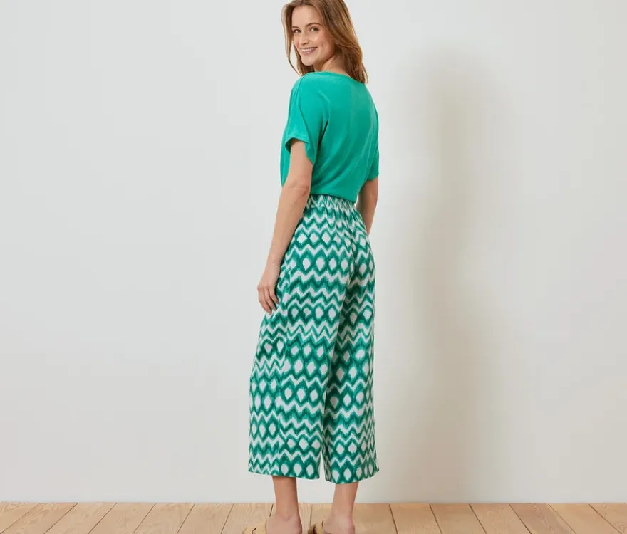 Bedruckte Satinhose