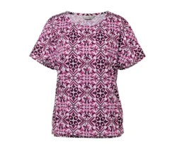 Bedrucktes Blusenshirt, berry