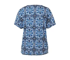 Bedrucktes Blusenshirt, blau