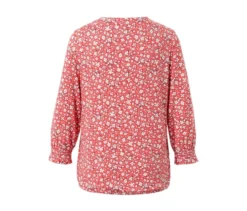 Bedrucktes Blusenshirt, koralle