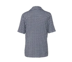 Bedrucktes Blusenshirt mit Knopfleiste