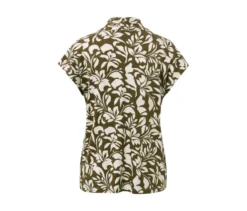 Bedrucktes Blusenshirt mit V-Ausschnitt
