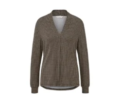 Bedrucktes Blusenshirt mit V-Ausschnitt