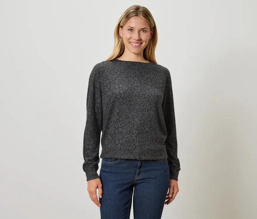 Bedrucktes Fledermausshirt