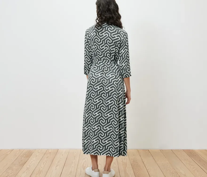 Bedrucktes Hemdblusenkleid