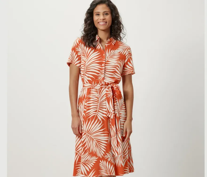 Bedrucktes Hemdblusenkleid