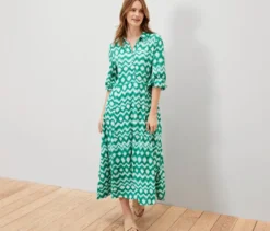 Bedrucktes Hemdblusenkleid