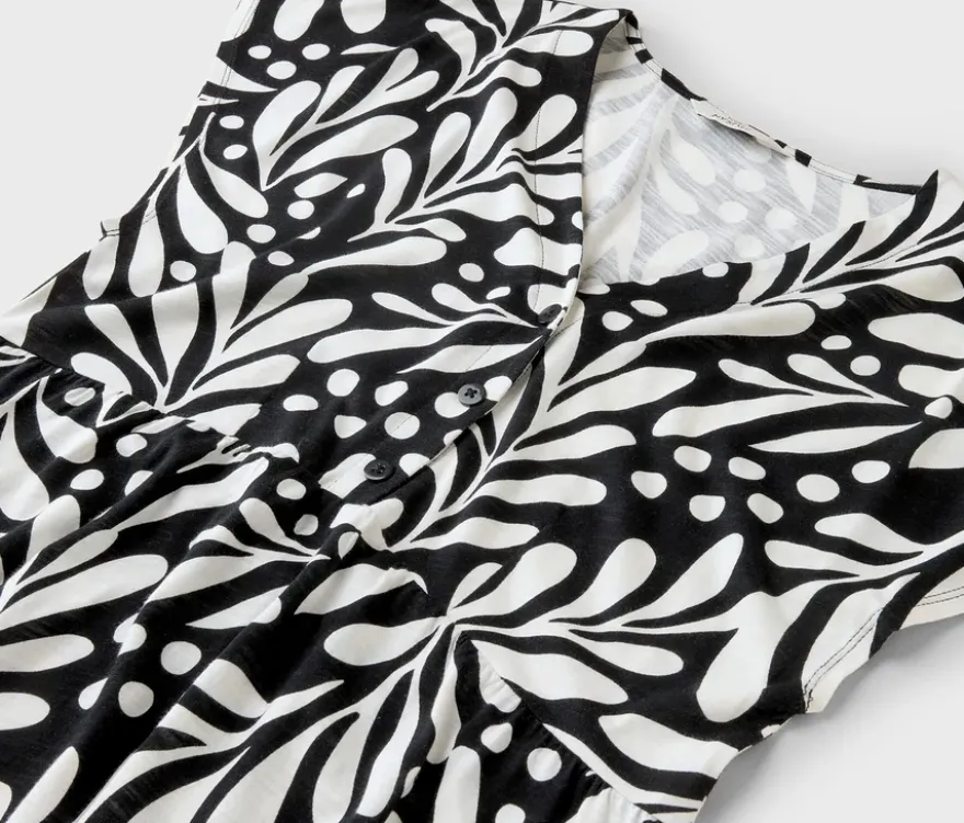 Bedrucktes Jerseykleid