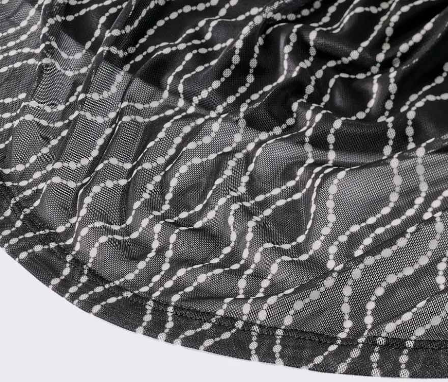 Bedrucktes Mesh-Kleid