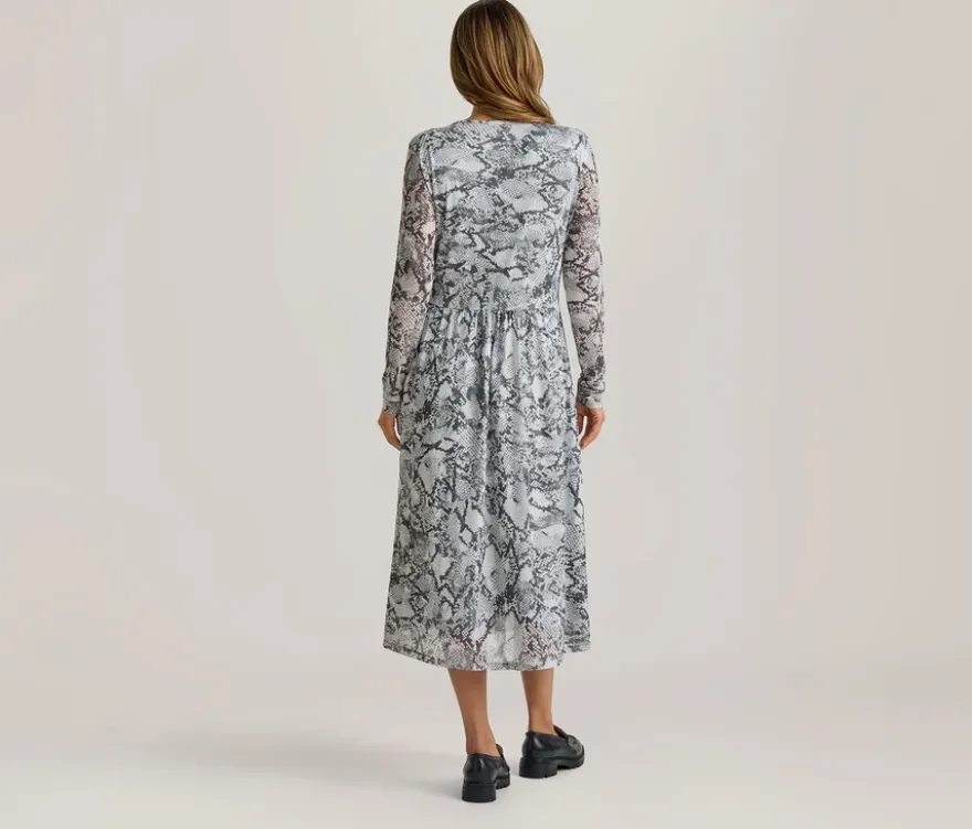 Bedrucktes Mesh-Kleid