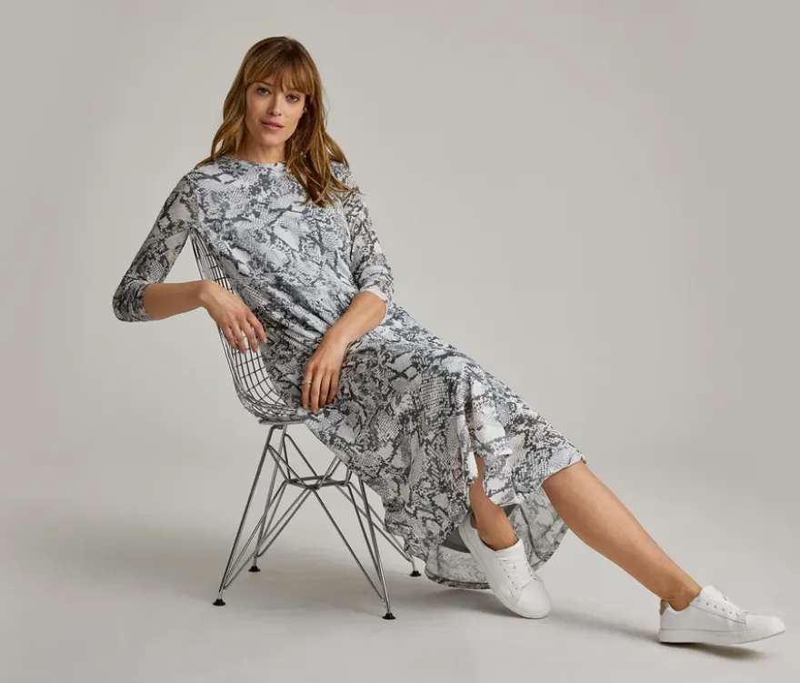 Bedrucktes Mesh-Kleid
