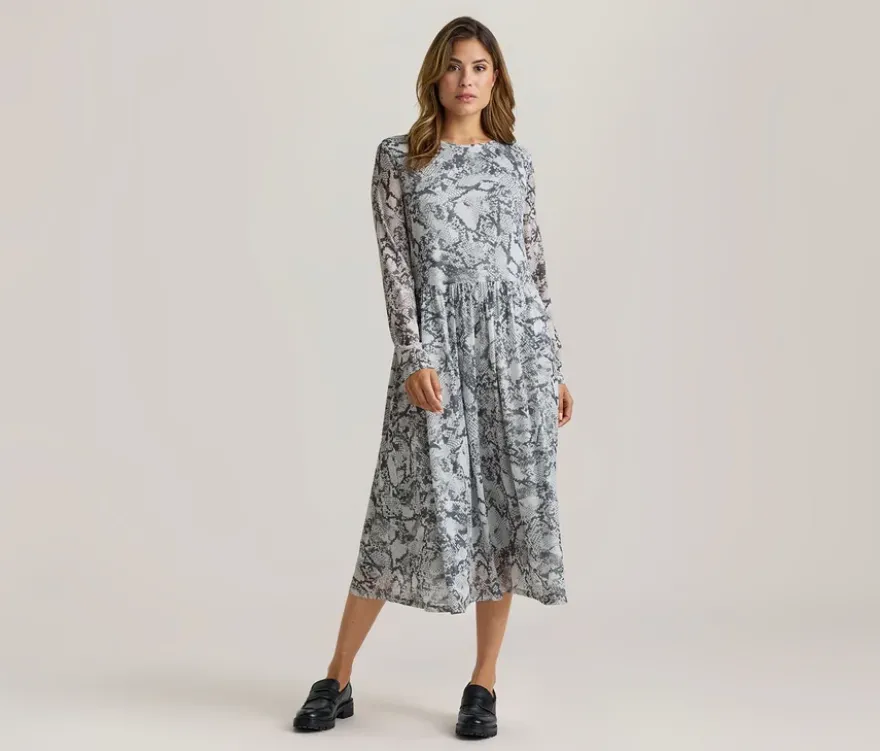 Bedrucktes Mesh-Kleid