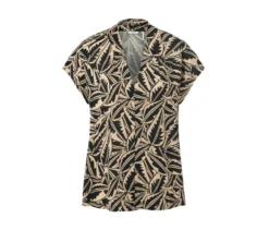 Bedrucktes Shirt mit Stehkragen