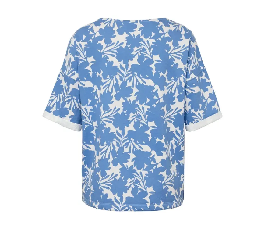 Bedrucktes Sweatshirt, hellblau