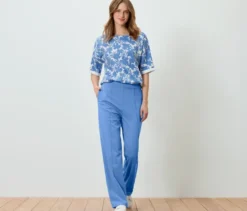 Bedrucktes Sweatshirt, hellblau