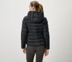Bedruckte Steppjacke mit Kapuze