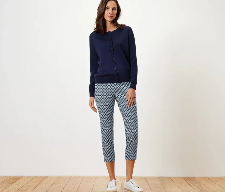 Bedruckte 7/8-Stretchhose