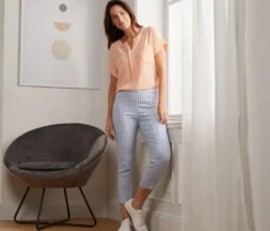 Bedruckte 7/8-Stretchhose