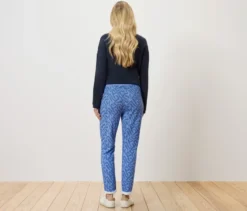 Bedruckte Sweatpants, blau