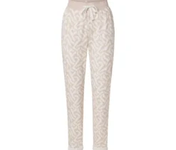 Bedruckte Sweatpants, sandfarben