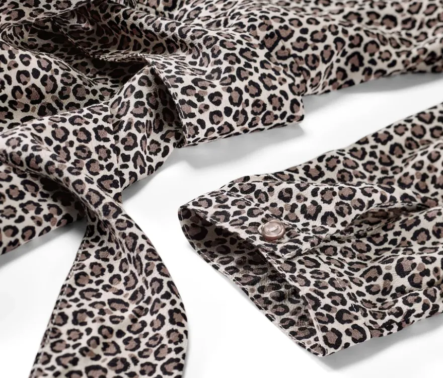 Bedrucktes Webkleid