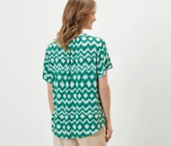 Bedruckte Tunika-Bluse