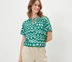 Bedruckte Tunika-Bluse