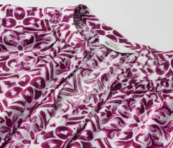 Bedruckte Tunika-Bluse, berry