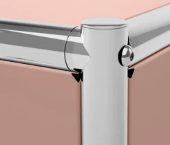 Beistelltisch Metall »CN3« mit 1 Klappfach, altrosa