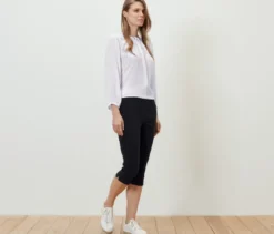 3/4-Bengalin-Hose, schwarz