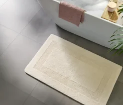 benuta Badematte »Lessa«, cream, ca. 50 x 80 cm