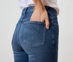 Bermuda-Jeans ‒ Fit »Lea«, mid blue