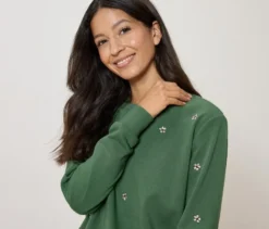 Besticktes Sweatshirt